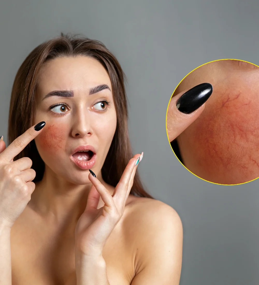 facial capillaries